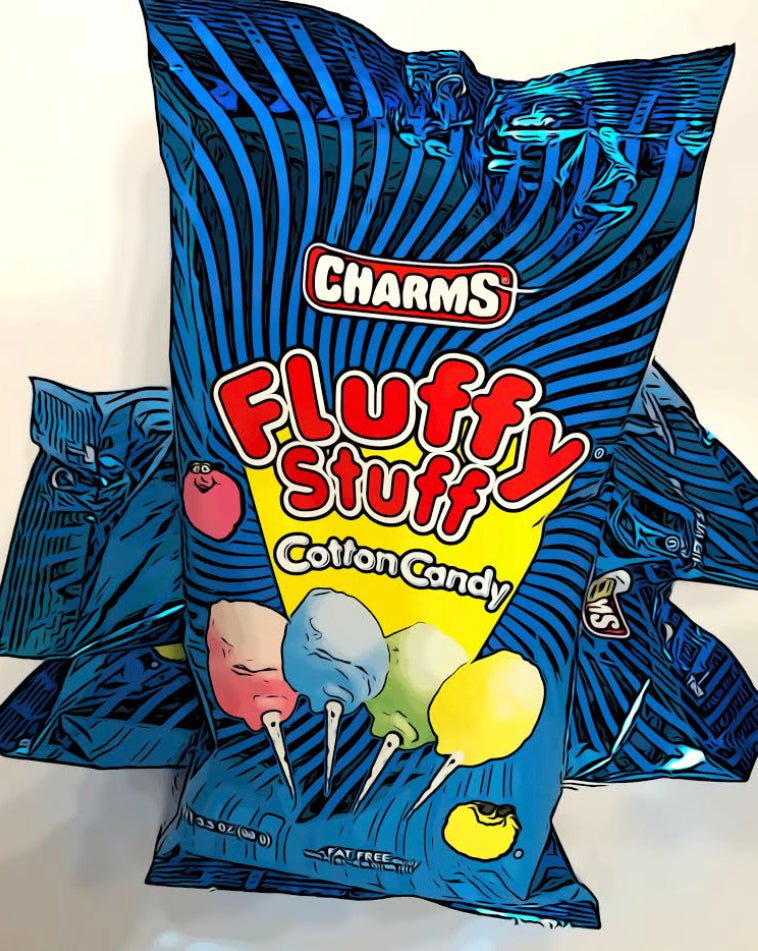 Charms Fluffy Stuff Cotton Candy 3.5oz Bag