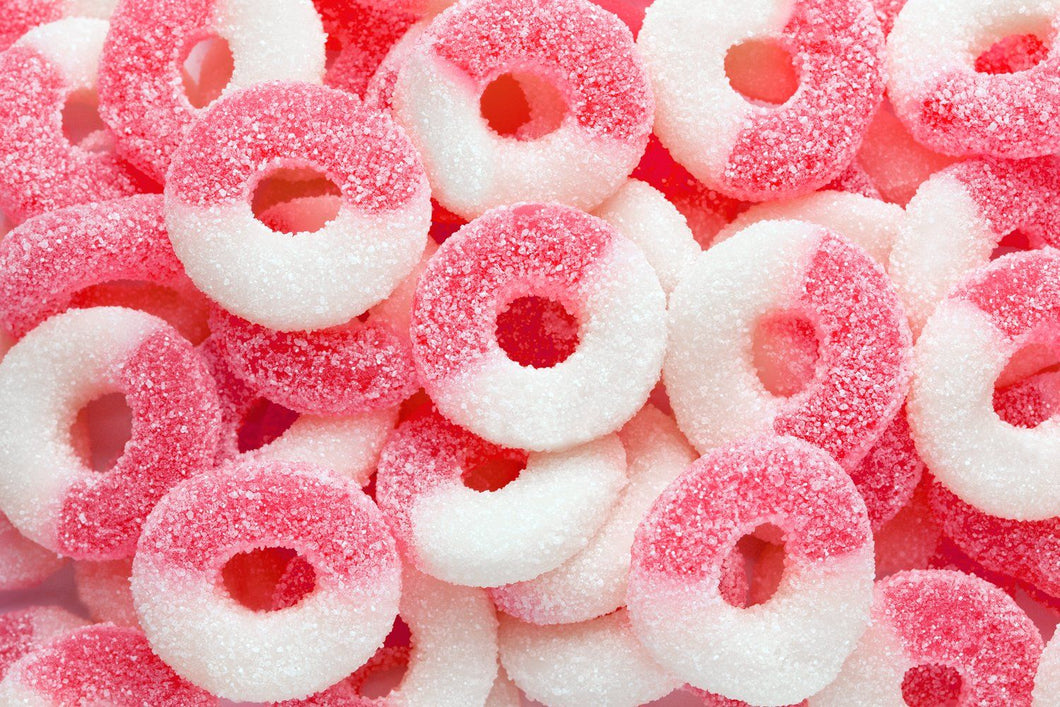 Albanese Pink Watermelon Gummi Rings 4oz