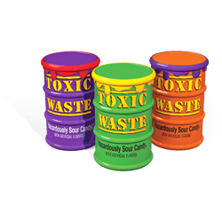 Toxic Waste Special Edition Color Drum Assorted Super Sour Candy 1.7 Oz